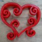 SMALL VALENTINE HEART SWIRLS SCROLLS STAND HOME DECOR VALENTINE'S DAY PR234S