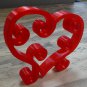 SMALL VALENTINE HEART SWIRLS SCROLLS STAND HOME DECOR VALENTINE'S DAY PR234S