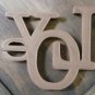 GOLD LOVE HOME DECOR WALL DECORATION 3 1/2" TALL PICK A COLOR 3D PRINTED  USA PR170-GOLD