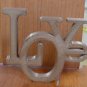GOLD LOVE HOME DECOR WALL DECORATION 3 1/2" TALL PICK A COLOR 3D PRINTED  USA PR170-GOLD
