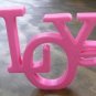 YELLOW LOVE HOME DECOR WALL DECORATION 3 1/2" TALL PICK A COLOR 3D PRINTED  USA PR170-YELLOW