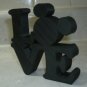 LOVE Word Quote With Mickey Mouse Face Head Ears Shape Home Decor 3D Printed USA PR761