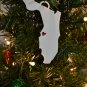 Florida State Tampa Heart Ornament Holiday Christmas Decor USA PR244-FL