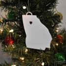 Georgia State Atlanta Heart Ornament Holiday Christmas Decor USA PR244-GA