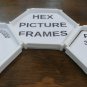 3 Piece Hex Hexagon Connecting Snappable Picture Frame Set Home Decor USA PR389