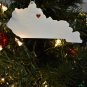 KENTUCKY STATE OUTLINE FRANKFORT HEART ORNAMENT HOLIDAY CHRISTMAS USA PR244-KY