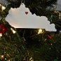 KENTUCKY STATE OUTLINE FRANKFORT HEART ORNAMENT HOLIDAY CHRISTMAS USA PR244-KY