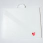 WYOMING STATE OUTLINE CHEYENNE RED HEART CUTOUT HOLIDAY ORNAMENT USA PR244-WY