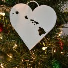 Hawaii State Cutout In Heart Ornament Holiday Christmas Decor USA PR244-HIH