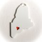 Maine State Augusta Heart Ornament Holiday Christmas Decor USA PR244-ME