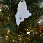 Maine State Augusta Heart Ornament Holiday Christmas Decor USA PR244-ME