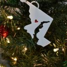 Maryland State Annapolis Heart Ornament Holiday Christmas Decor USA PR244-MD