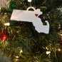 Massachusetts State Boston Heart Ornament Holiday Christmas Decor USA PR244-MA