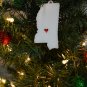 Mississippi State Jackson Heart Ornament Holiday Christmas Decor USA PR244-MS