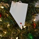 Nevada State Carson City Heart Ornament Holiday Christmas Decor USA PR244-NV