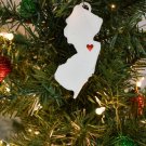 New Jersey State Trenton Heart Ornament Holiday Christmas Decor USA PR244-NJ