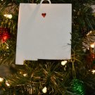 New Mexico State Santa Fe Heart Ornament Holiday Christmas Decor USA PR244-NM