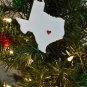 Texas State Austin Heart Ornament Holiday Christmas Decor USA PR244-TX
