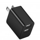 Coappew Dual Port Adapter plugs Travel Wall Charger Block and USB Data Sync Cord for phone