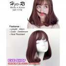 SHORT BOB STRAIGHT WOMEN FAKE HAIR WIG OMBRE DARKBROWN WIG HEAT RESISTANT SYNTHETIC WIGS