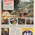 AAF WWII 1944 Vintage Original Color U.S. Army Air Forces Recruitment Print Ad
