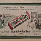 1912 Wrigley's Spearmint Pepsin Gum 2 Page Color Ad ‘Buy it By the Box’