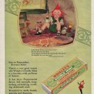 1928 WRIGLEY'S Double Mint Gum ‘Little Spear sat in the corner’ Orig Color Ad