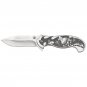 Liner Lock Knife with Etched Joker Artwork on Stainless Stee