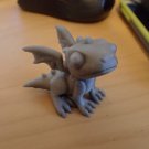 Cute Dragon Figure - 3D Printed - White