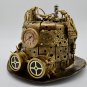 LED Top Hat Steampunk Metallic Mad Time Traveler Mardi Gras Coachella Costume