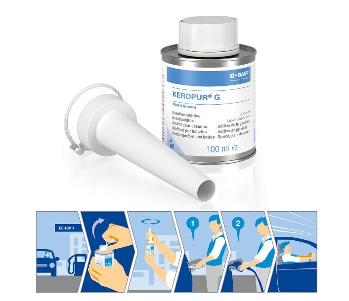 Keropur G Additive for gasoline fuel system cleaner BASF 100ml
