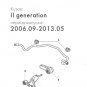 2 pieces ACURA MDX USA II gen 2006-2013 Polyurethane bush, stabilizer, front suspension I.D. = 23 mm