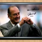 President Jacques Chirac French Signed Autographed Photo Poster Print Memorabilia A3