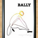 Bally Bernard Villemot French Shoes Retro Vintage Decor  Print Photo Poster 9 A3
