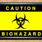Caution Biohazard Kids Students Door Bedroom Zombies Gift  Print Poster Photo A3