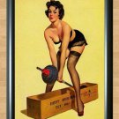 Gil Elvgren Gym Weights fail Retro Pinup Girl  Print Poster Vintage Photo A3