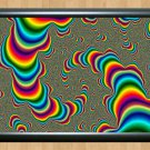 Psychedelic Trippy Funky Mushrooms Audio Video Visulization  Photo Print 22 A3