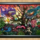 Psychedelic Trippy Funky Mushrooms Audio Video Visulization  Photo Print 5 A3