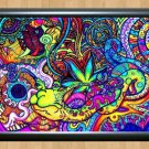 Psychedelic Trippy Funky Mushrooms Audio Video Visulization  Photo Print 9 A3
