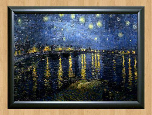 Van Gogh Starry Night over the Rhone Art Paint Home Decor  Print Poster Photo A3