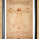 Vitruvian Man Leonardo da Vinci Wall Home Classic Art Deco  Print Photo Poster A3