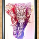 Watercolour Elephant Painting House Home Deco Room Kid Art Photo Print Poster A3