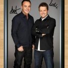 Ant & Dec BGT Britain's Got Talent 2 Anthony Declan Signed Autographed Photo Poster Memorabilia A3