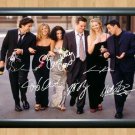Friends Cast Jennifer Aniston Matt LeBlanc Kudrow Signed Autographed Photo Poster Memorabilia A3