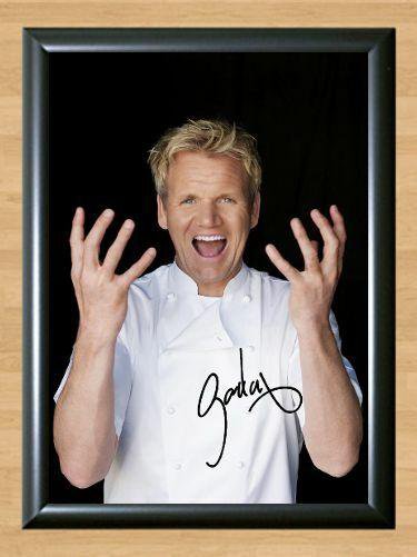 Gordon Ramsay Hells Kitchen Nightmares Signed Autographed Photo Poster Print Memorabilia A3