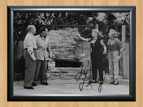 I Love Lucy Cast Signed Autographed Photo Poster Print Memorabilia A3