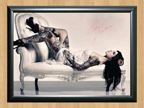 Kat Von D LA Miami Ink Tattoo Artist Tattooist Inked Signed Autographed Photo Poster Memorabilia A3