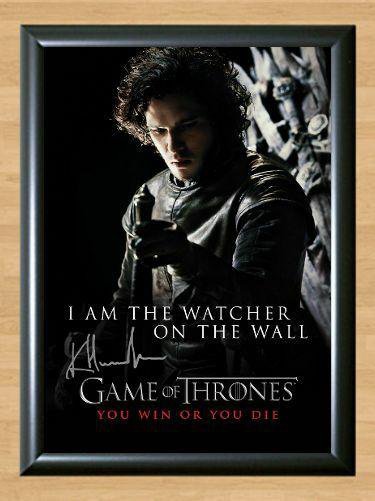 Kit Harington Game of Thrones Jon Snow Signed Autographed Photo Poster Print Memorabilia A3
