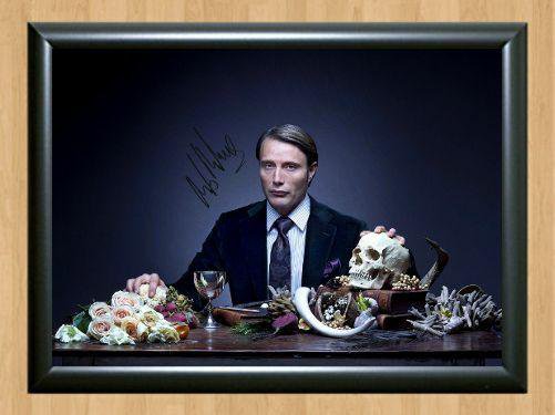 Mads Mikkelsen Dr Hannibal Lecter  Signed Autographed Photo Poster Print Memorabilia A3