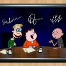 Stephen Merchant Ricky Gervais Karl Pilkington Signed Autographed Photo Poster Print Memorabilia A3